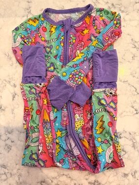 Kiki+Lulu Bamboo Pajama Set- Lisa Frank Vibes- 18-24 months